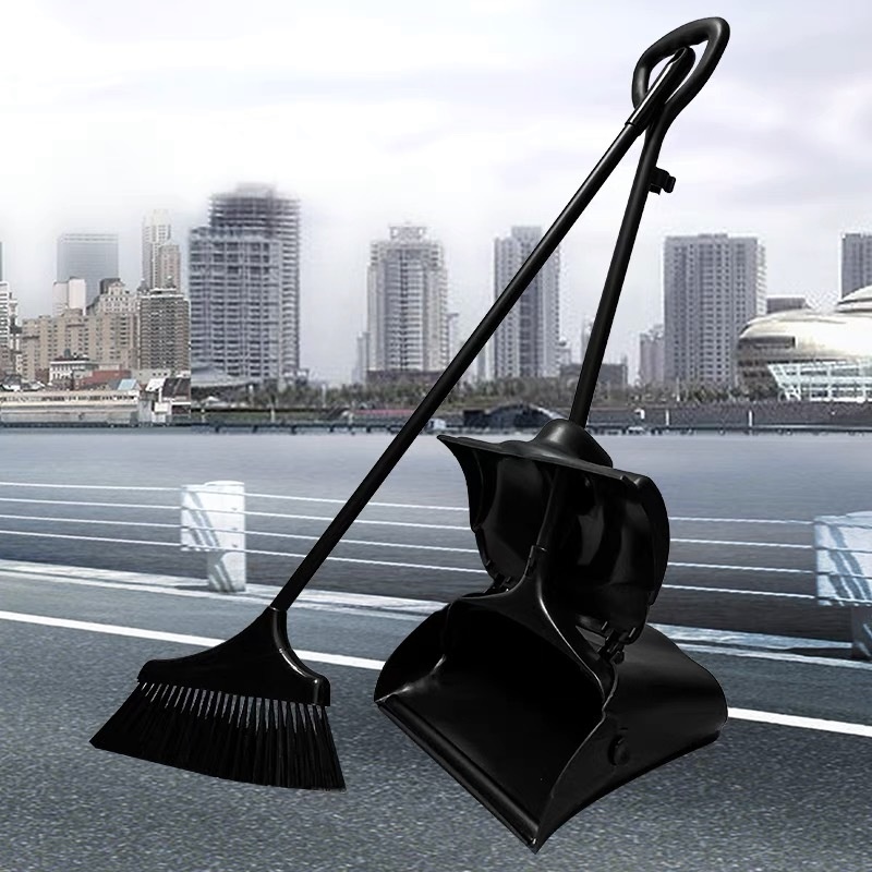 مكنسة مقاومة للرياح في الهواء الطلق ومجموعة Dustpan