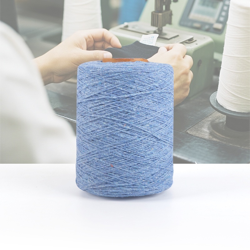 غزل القطن المخلوط المعاد تدويره من سبن بلو